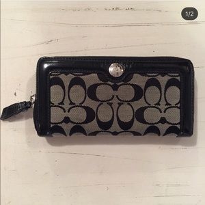 Coach zip around Wallet